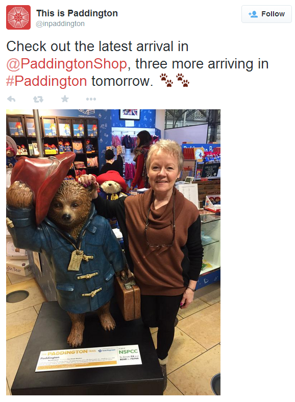 Check out the latest arrival in @PaddingtonShop, three more arriving in #Paddington tomorrow